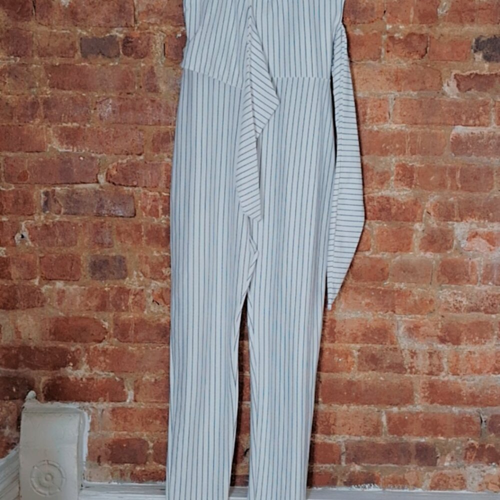 BooHoo Black & White Striped Dress